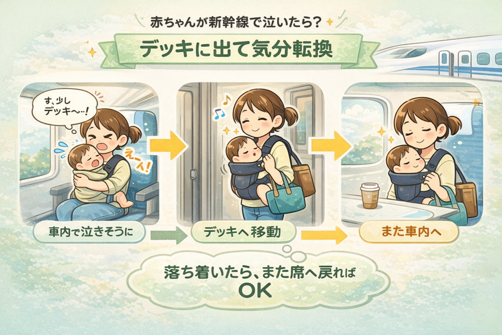 赤ちゃん 新幹線 泣く